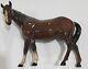Vintage Beswick England Brown Porcelain Gloss Horse Figurine, 9 X 7 X 3 Inches