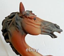 VINTAGE CAPODIMONTE REARING STALLION HORSE G GIUSEPPE ARMANI with Certificate