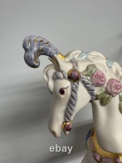VINTAGE Cybis Sugarplum Porcelain Carousel Horse 12 L/Edition #142/750