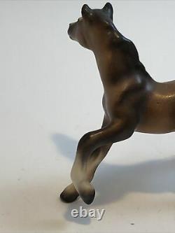 VINTAGE Horse Figurine Porcelain unmarked (Hagen Renaker Japan) Brown