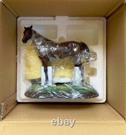 VINTAGE RARE Danbury Mint SEABISCUIT Race Horse Figurine Porcelain NEW FREE SHIP