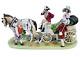 Vintage X-large German 20th C Scheibe Alsbach Porcelain Grouping Coach & Horses