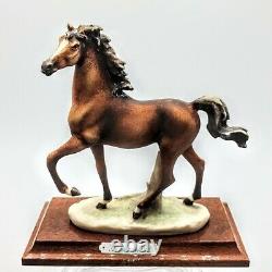 VIintage Porcelain Horse G Giuseppe Armani 1985 5 As Is