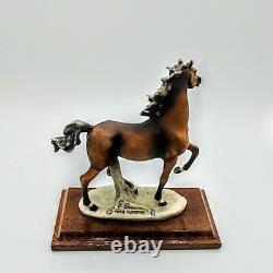 VIintage Porcelain Horse G Giuseppe Armani 1985 5 As Is