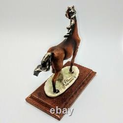 VIintage Porcelain Horse G Giuseppe Armani 1985 5 As Is