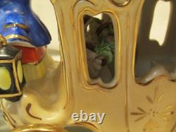 VNT Dresden Figurine Cinderella Horse Drawn Carriage with Driver & 2 Passengers