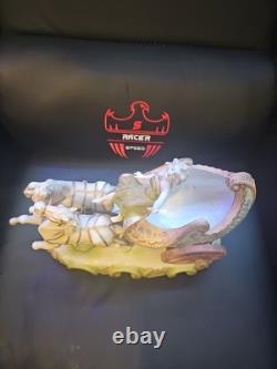 VTG 1940s Andrea By Sadek Porcelain Chariot Woman Horses Occupied Japan Figurine