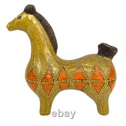 VTG Bitossi Pottery Yellow Horse Aldo Londi 10