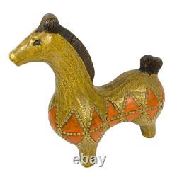 VTG Bitossi Pottery Yellow Horse Aldo Londi 10
