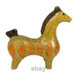 VTG Bitossi Pottery Yellow Horse Aldo Londi 10
