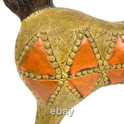 VTG Bitossi Pottery Yellow Horse Aldo Londi 10