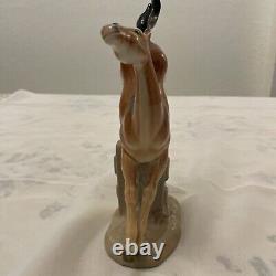 VTG CAMA Hand Painted Porcelain Amazing Detail of Kicking jumping horse figurine