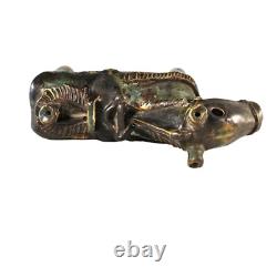 VTG Chinese Glazed Ceramic Horse Figurine Majolica Drip Glaze 10.5