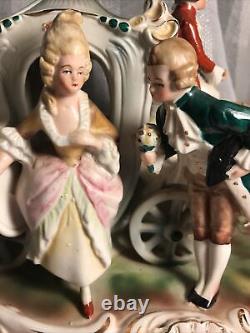 VTG Grafenthal Germany c1880's Colonial Horse Carriage Courting Couple Figurine