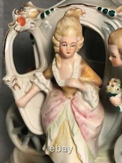 VTG Grafenthal Germany c1880's Colonial Horse Carriage Courting Couple Figurine