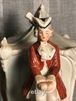 VTG Grafenthal Germany c1880's Colonial Horse Carriage Courting Couple Figurine