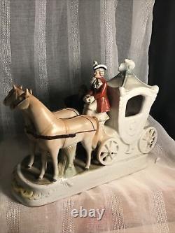 VTG Grafenthal Germany c1880's Colonial Horse Carriage Courting Couple Figurine