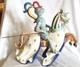 Vtg Porcelain Jousting Knight On Horde Figurine Withlance Numbered Withmark 13 Read
