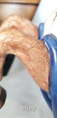 VTG PORCELAIN JOUSTING KNIGHT ON HORDE FIGURINE WithLANCE NUMBERED WithMARK 13 READ