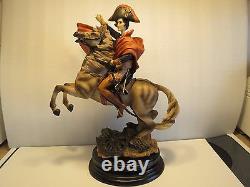 Very Rare 16 Napoleon Bonaparte on Horse Porcelain Ceramic Figurine, Excellent