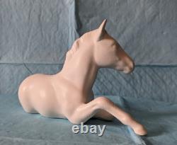 Very Rare Beswick Horse a Pure White Lying Foal