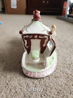 Very Rare German Porcelain Coach Princess Horses & Carriage Figurine HTF