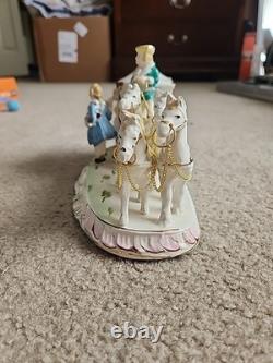 Very Rare German Porcelain Coach Princess Horses & Carriage Figurine HTF