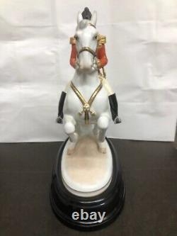 Vienna Augarten Wien Porcelain Spanish Riding School Horse Levade With Rider