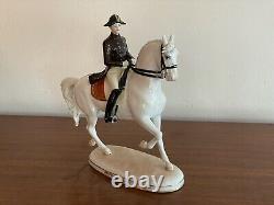 Vienna Augarten Wien Porcelain Spanish Riding School Horse & Rider 1592 Trab