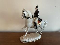 Vienna Augarten Wien Porcelain Spanish Riding School Horse & Rider 1592 Trab