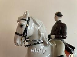 Vienna Augarten Wien Porcelain Spanish Riding School Horse & Rider 1592 Trab