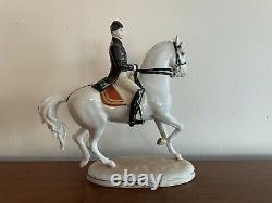 Vienna Augarten Wien Porcelain Spanish Riding School Horse & Rider 1592 Trab