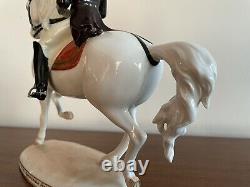 Vienna Augarten Wien Porcelain Spanish Riding School Horse & Rider 1592 Trab