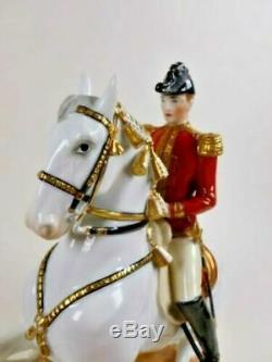 Vienna Augarten Wien Porcelain Spanish Riding School Horse & Rider Levade