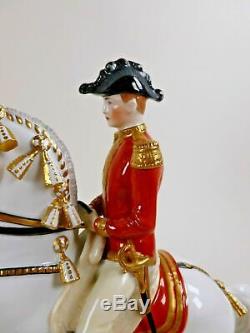 Vienna Augarten Wien Porcelain Spanish Riding School Horse & Rider Levade