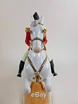 Vienna Augarten Wien Porcelain Spanish Riding School Horse & Rider Levade