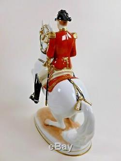 Vienna Augarten Wien Porcelain Spanish Riding School Horse & Rider Levade