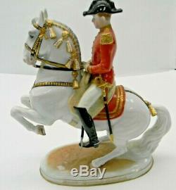 Vienna Augarten Wien Porcelain Spanish Riding School Horse & Rider Levade 1920