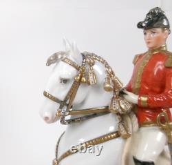 Vienna Augarten Wien Porcelain Spanish Riding School Horse & Rider Pirouette