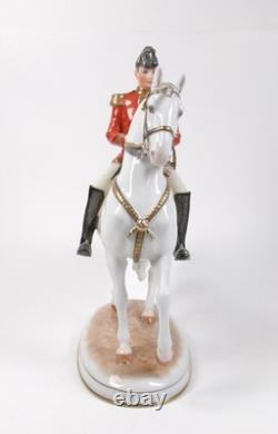 Vienna Augarten Wien Porcelain Spanish Riding School Horse & Rider Pirouette