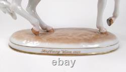 Vienna Augarten Wien Porcelain Spanish Riding School Horse & Rider Pirouette