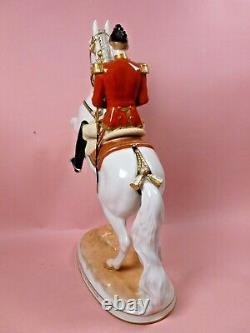 Vienna Wien Augarten Porcelain Spanish Riding School Horse & Rider Courbette