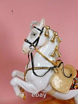 Vienna Wien Augarten Porcelain Spanish Riding School Horse & Rider Levade