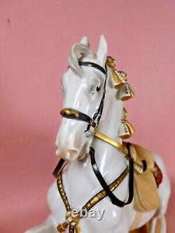Vienna Wien Augarten Porcelain Spanish Riding School Horse & Rider Levade