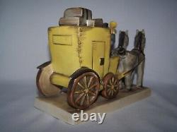 Vintage 1948 HUMMEL Figurine THE MAIL IS HERE Boy Horses Carriage Germany 6 1/2