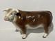 Vintage 1954-1957 Hagen-renaker Dw Hereford Domino Ceramic Bull Needs Repair