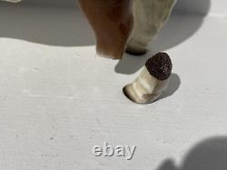 Vintage 1954-1957 Hagen-Renaker DW Hereford DOMINO CERAMIC BULL NEEDS REPAIR