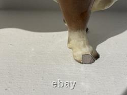 Vintage 1954-1957 Hagen-Renaker DW Hereford DOMINO CERAMIC BULL NEEDS REPAIR