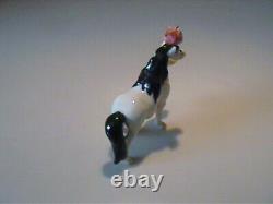 Vintage 1955 Miniature Hagen Renaker Circus Horse With Red Plume