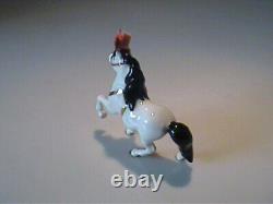 Vintage 1955 Miniature Hagen Renaker Circus Horse With Red Plume